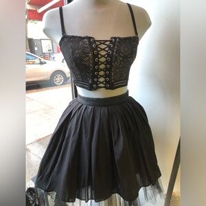 Halloween costume Fluffy skirt with a corset top